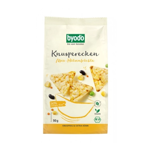 Bild von byodo Knusperecken Mais-Hülsenfrüchte, 90 gr Packu