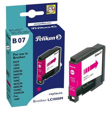 Bild von Pelikan Druckerpatrone B07 ersetzt Brother LC1000, magenta, 10ml