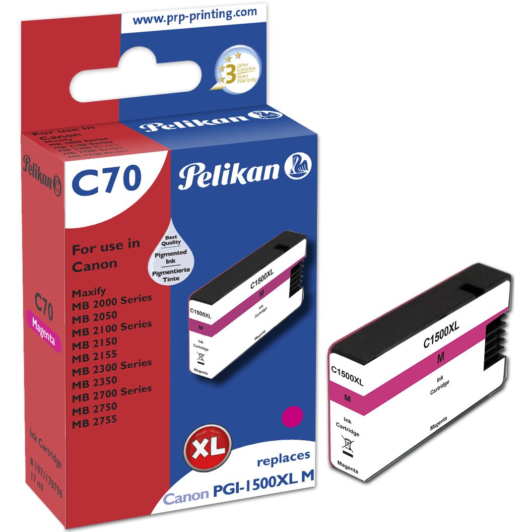 Bild von Pelikan, Druckerpatrone, PGI-1500XL ma kompatibel (M)