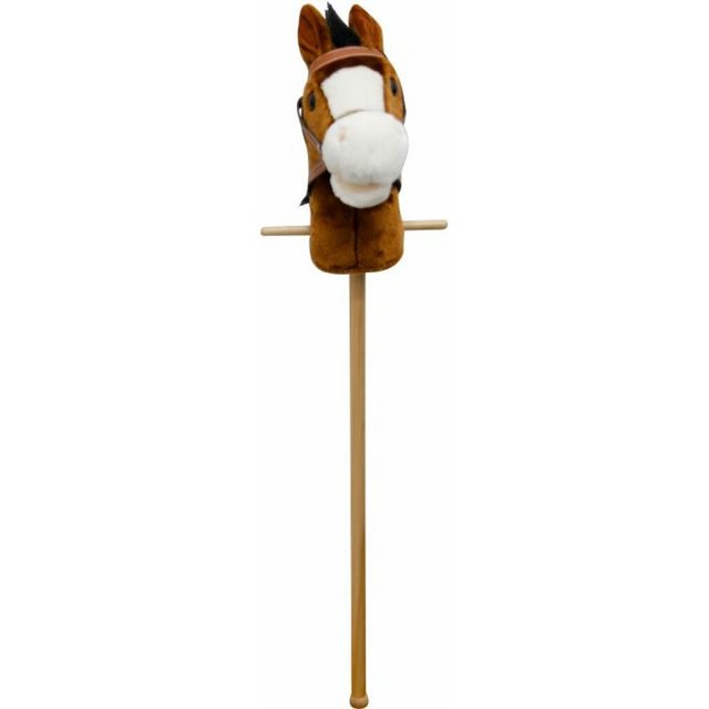 Bild von SpielMaus Holz Plüsch Steckenpferd mit Sound, braun, 98 cm