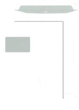 Bild von Elepa - rössler kuvert Versandtaschen C4 , mit Fenster, haftklebend, 100 g/qm, weiß, 250 Stück (30005425)