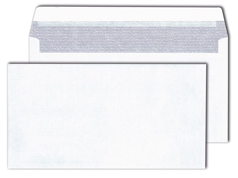 Bild von MAILmedia Briefumschlag 125 x 235 mm, hochweiß, ohne Fenster 80 g/qm, mit Zahlenmeer-Innendruck, Haftklebung mit - 1 Stück (30022362)