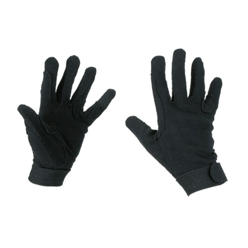 Bild von Kerbl Reithandschuhe Jersey – Schwarz (Größe S)
