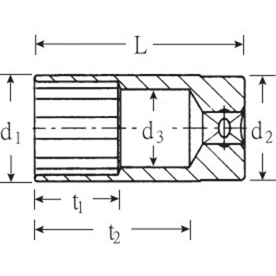 Bild von Stahlwille 46A 9/16 02420034 Doppelsechskant Steckschlüsseleinsatz 9/16  3/8  (10 mm)