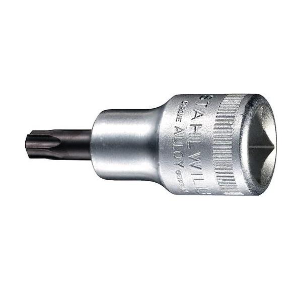 Bild von STAHLWILLE 1/2“ Schraubendreher-Einsatz T50 l Torx Nuss für Innen TORX-Schrauben l extra lang, 140 mm l Made in Germany