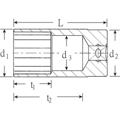 Bild von STAHLWILLE Nr. 51a Steckschlüsseleinsatz Schlüsselweite 1 1/8" L.83 mm AS-drive, HPQ®-Hochleistungsstahl, verchromt