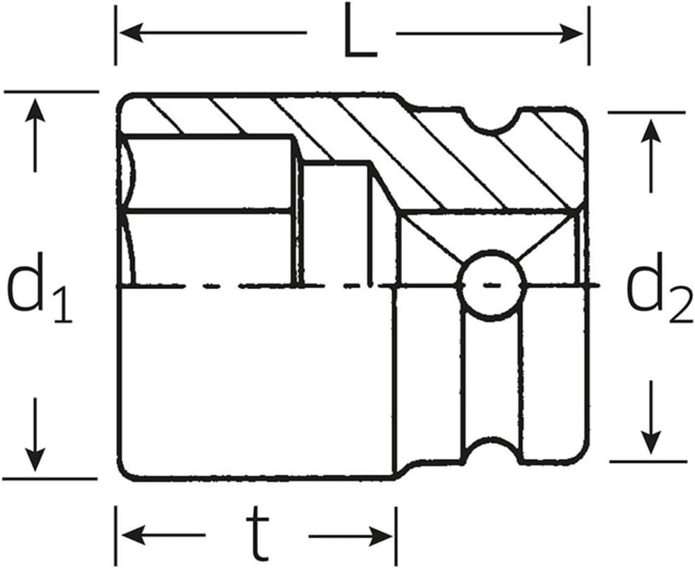 Bild von Stahlwille 2309 17 23090017 Sechskant Steckschlüsseleinsatz 1/2  (12.5 mm)