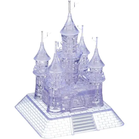 Bild von Crystal Puzzle | 3D Schloss | Transparentes Design | 105 Teile | Bausatz für Kinder und Erwachsene | HCM Kinzel