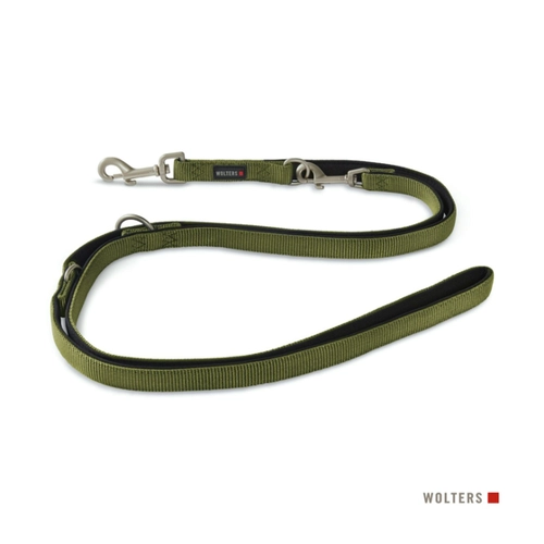 Bild von Wolters Professional Comfort Hundeleine in Olive/Scharz – Ihre perfekte Begleitung für lange Spaziergänge