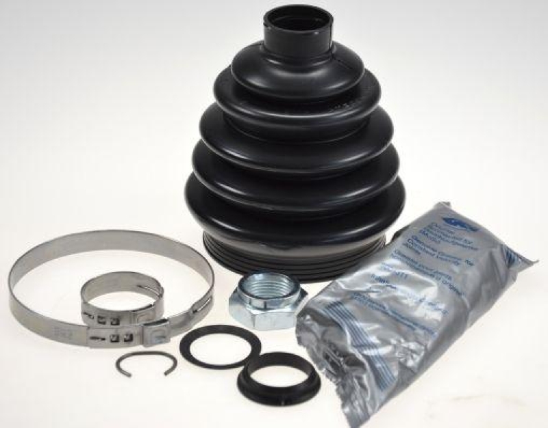 Bild von SPIDAN 26252 Achsmanschette Faltenbalg, Faltenbalgsatz, Antriebswellenmanschette 107 TPE (thermoplastischer Elastomer) mit Mutter VOLKSWAGEN: GOLF 2