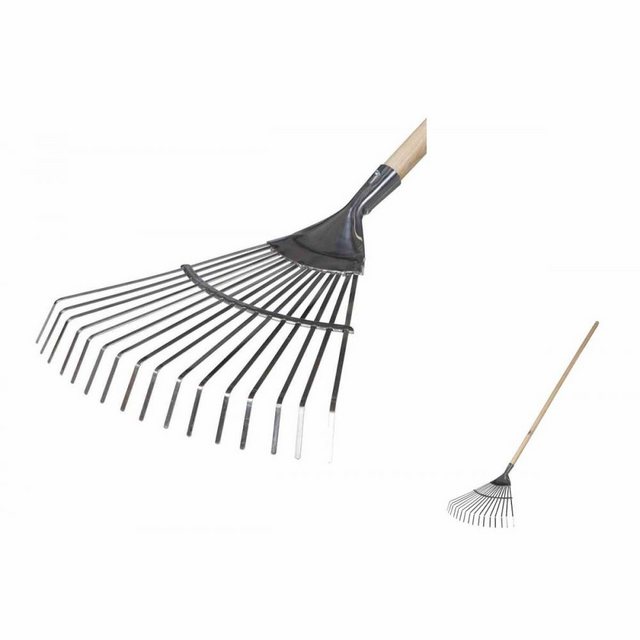 Bild von Siena Garden Rechen SIENA GARDEN Fächerbesen ClassicLine, Edelstahl mit Eschenstiel