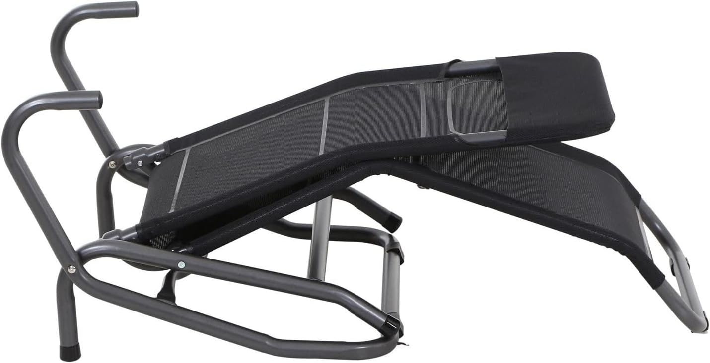 Bild von SIENA GARDEN Kippliege Bito, 139x72x118 cm, schwarz