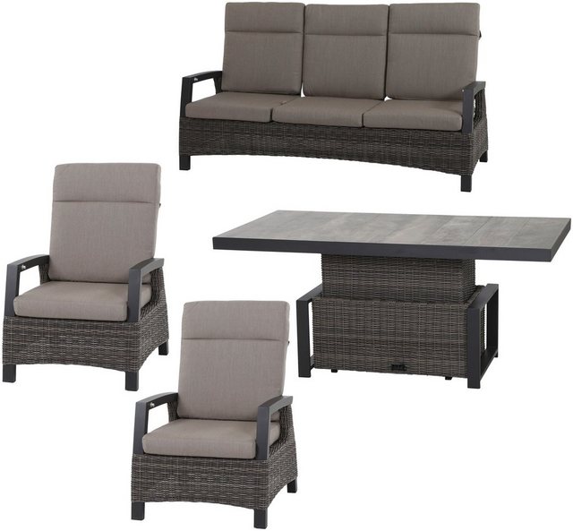 Bild von Siena Garden Gartenlounge-Set "Corido", (4 tlg.)