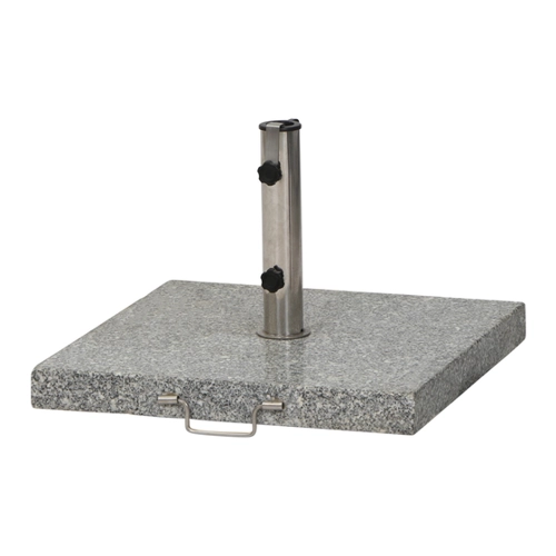 Bild von SIENA GARDEN Granitständer 45 kg, grau, eckig mit Griff und Rolle