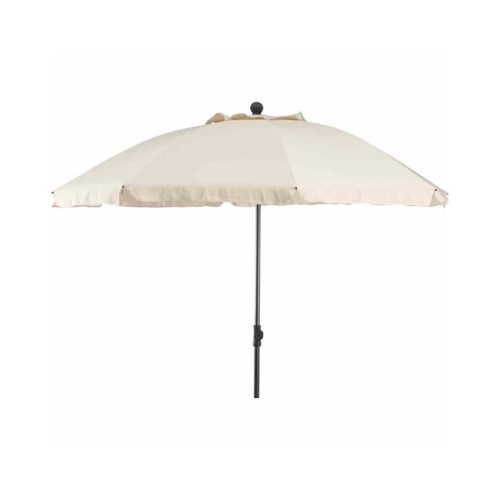 Bild von SIENA GARDEN Schirm Tropico Ø 250 cm, natur, Gestell anthrazit / Polyester natur U