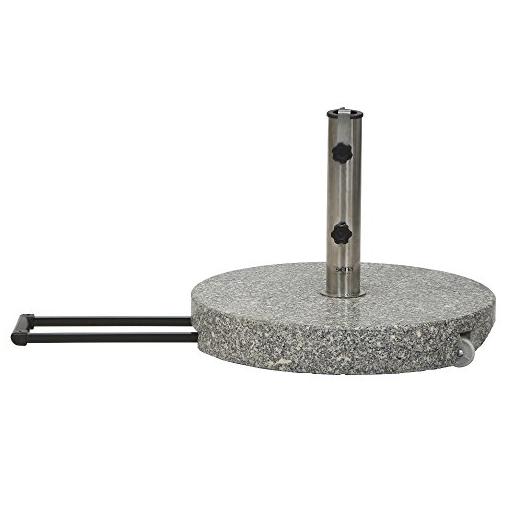 Bild von SIENA GARDEN Granitständer Trolley 40 kg, rund mit Trollisystem