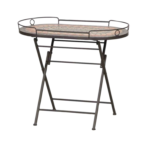 Bild von SIENA GARDEN Serviertisch Prato, Eisen mit Mosaikoptik