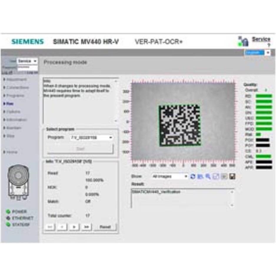 Bild von Siemens VeriGenius VerifizierSet für MV440 Lesegeräte Einzellizenz, Netzwerk Switch