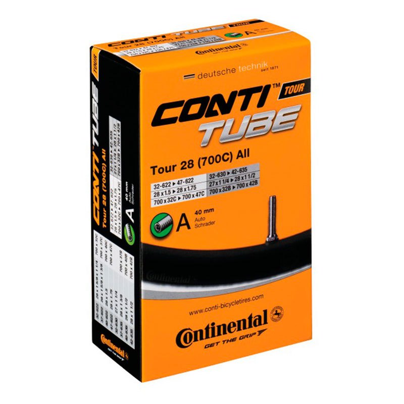 Bild von Continental Tour Standard 40 Mm Inner Tube 50 Units Schwarz 700C / 1.25-1.75