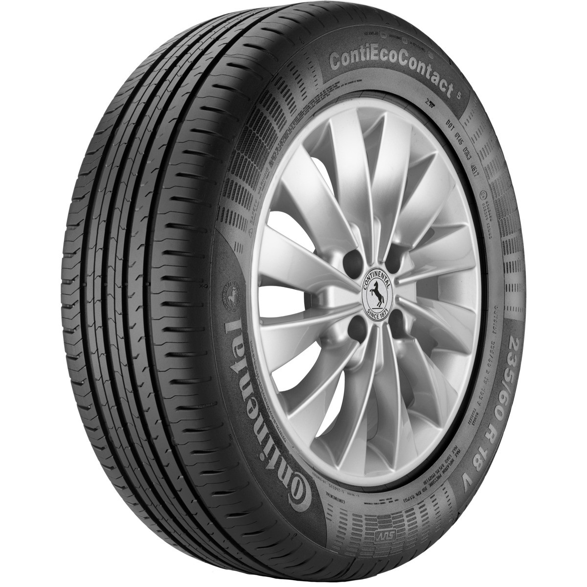Bild von Continental CONTIECOCONTACT 5 225/55 R16 95Y PKW Sommerreifen Reifen BMW: 5 Saloon, 3 Saloon, 3 Touring, AUDI: A4 B8 Avant, A6 C6 Avant 0356504