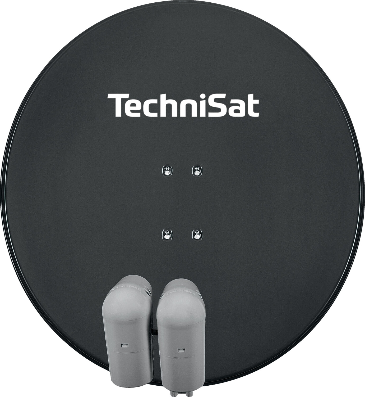 Bild von TechniSat GIGATENNE 850 – Digitale Sat-Anlage für Eutelastrasat Mehrteilnehmerempfang (85 cm Sat Spiegel, Masthalterung, Multifeed, 2x UNYSAT-Universal-Quattro-LNB im Wetterschutzgehäuse) grau
