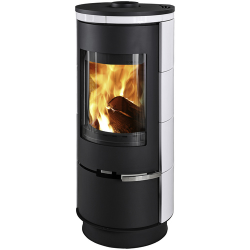Bild von THORMA Kaminofen »Andorra«, weiss, Keramik, 7,5 kW, Zeitbrand geeignet