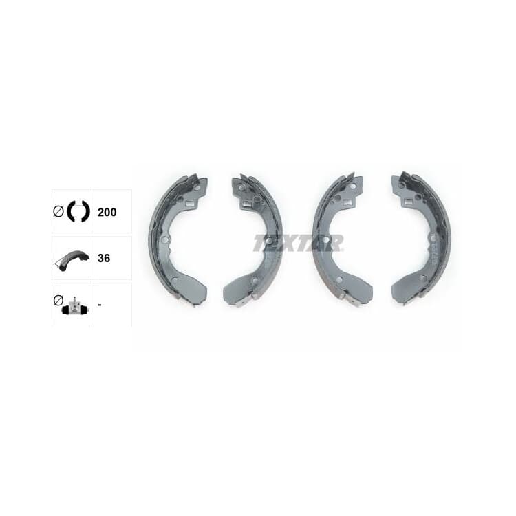 Bild von Textar Bremsbacken hinten Kia Shuma