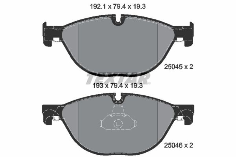 Bild von TEXTAR Bremsbelagsatz Q+ für Verschleißwarnanzeiger vorbereitet 2504501 Bremsbeläge,Bremsklötze BMW,ALPINA,5 Touring (F11),5 Limousine (F10)