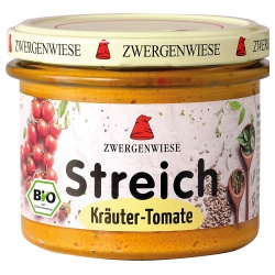 Bild von Zwergenwiese Kräuter-Tomate Streich, 180 gr Glas