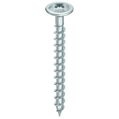 Bild von HECO-TOPIX®-plus - Rückwandschraube,Pozi-Drive,Tellerkopf,VG,Kohlenstoffstahl,verz,blau,4,5x35mm
