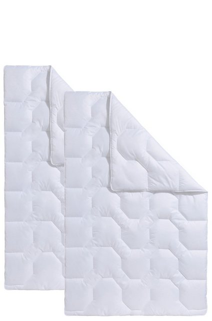 Bild von Beco Kunstfaserbettdecke »Bettdecken-Set Rügen, 135x200 oder 155x220 cm, Sommer oder Winter«, normal, Füllung Polyester, Bezug Microfaser, (2 St.)