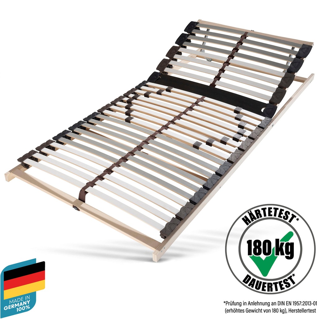 Bild von Lattenrost Maxi Strong, Beco, Kopfteil manuell verstellbar, Fußteil nicht verstellbar, Lattenrost in 90x200 cm und weiteren Größen, ideal bei hoher Belastung