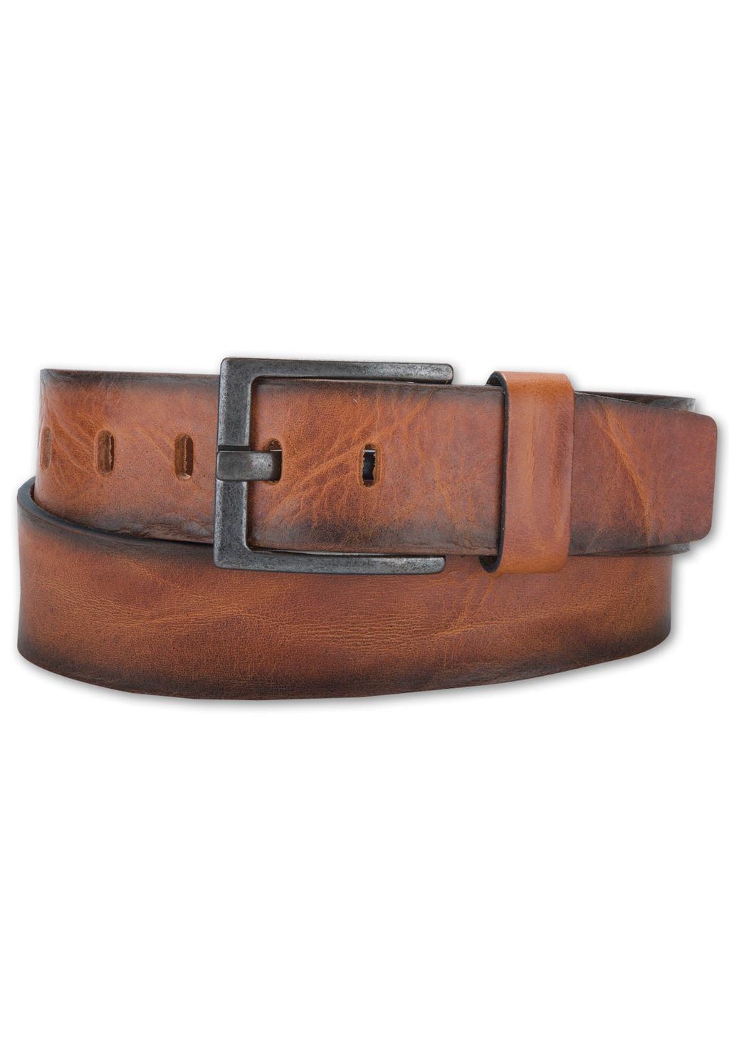Bild von BERND GÖTZ Ledergürtel, mit rustikaler Optik und Airbrushkante