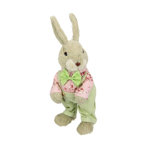 Bild von I.GE.A. Osterhase Hasenjunge mit Latzhose – Niedliche Frühlingsdeko