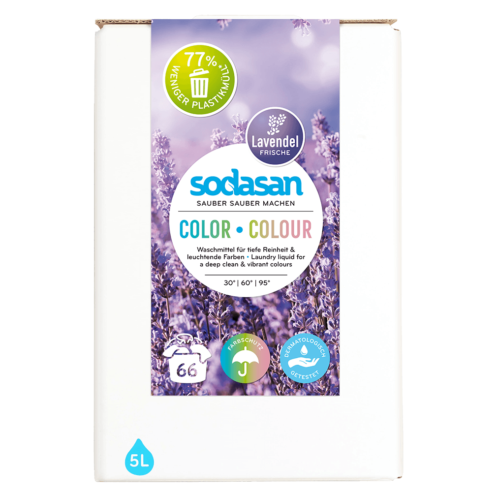 Bild von Sodasan Color Waschmittel flüssig - Lavendel 5L Colorwaschmittel