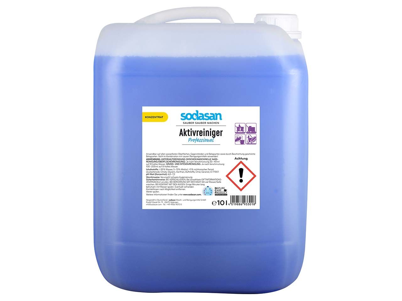 Bild von Sodasan Aktivreiniger 'Professional' Kanister, 10 l