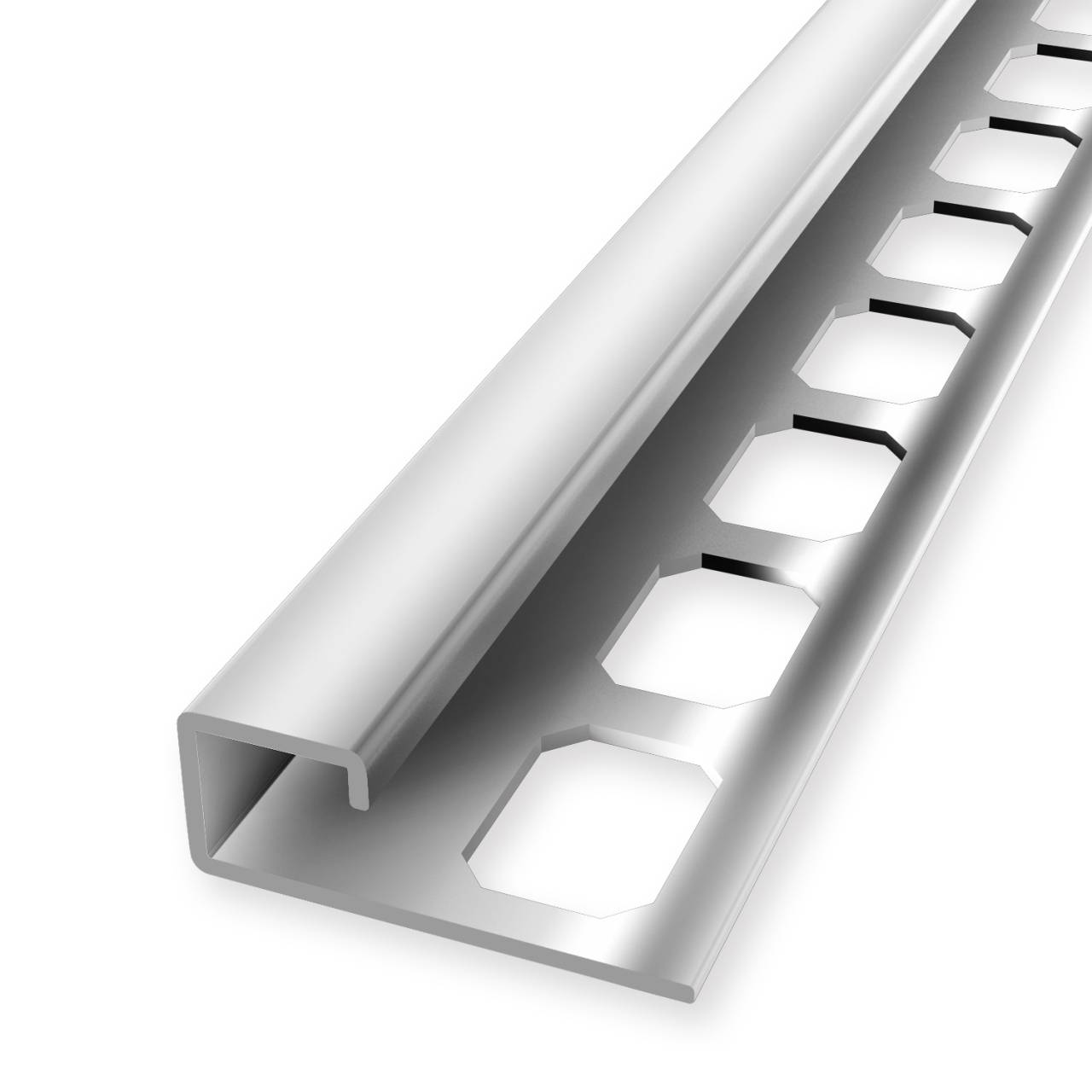 Bild von Quadratprofil 12.5 x 35 mm Einfasshöhe 12.5 mm Randleistenprofil Geschlossen Gestanzt Küberit