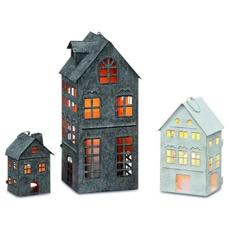 Bild von Boltze Laternen Set Firenza (Windlichter 3-teilig, stilvolles Design, Lichthaus, ohne Kerzen, Dekoration für Wohnung, Haus, Indoor, Kerzenhalter) 4029300, Weiß