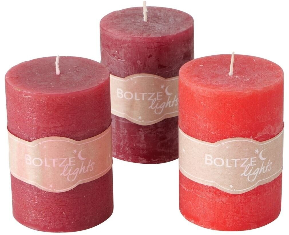 Bild von BOLTZE Duftkerze Basic Stumpenkerze rot 10cm sortiert (1 Stück)