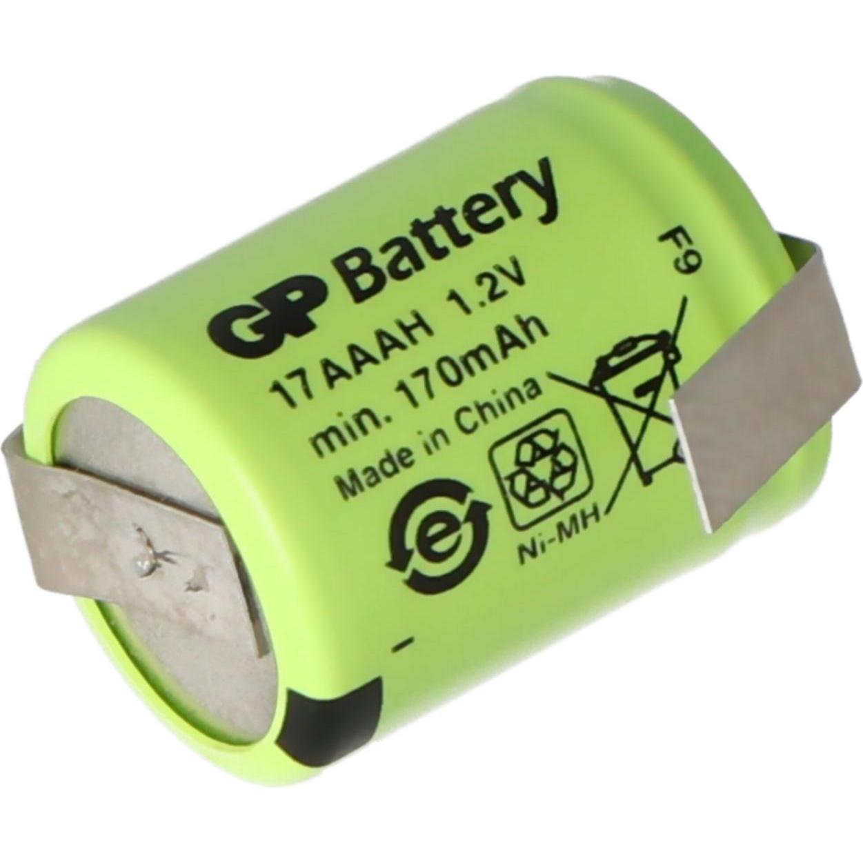 Bild von AccuCell Akku KAN 1/3AAA Micro mit Lötfahne Z-Form (1 Stk., 1/3 AAA, 150 mAh, Ladegerät inkl. Akku), Akku Ladegerät