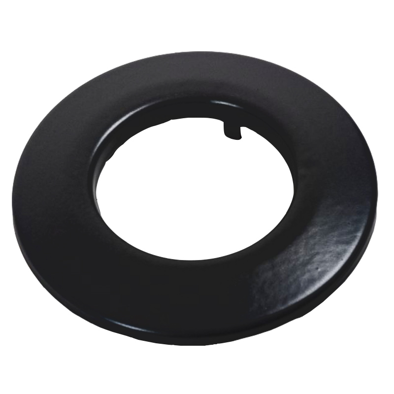 Bild von Pellet- Ofenrohr-Rosette DN 100mm matt-schwarz emailliert