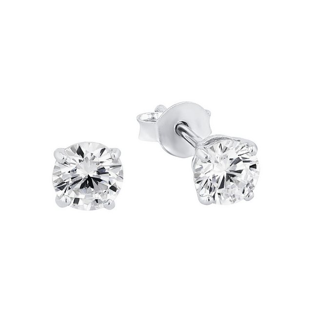Bild von Amor Paar Ohrstecker für Damen, 925 Sterling Silber, Zirkonia synth. (Ohrstecker, 2-tlg)