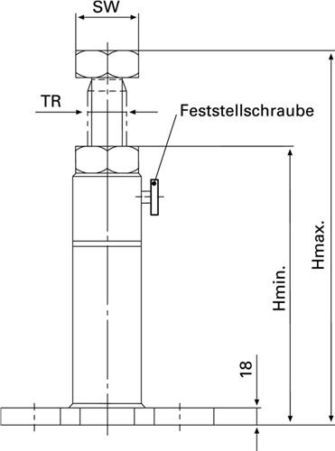 Bild von Amf, Schraubstock + Zwinge, Schraubbock Nr.6435R Gr.1250 schwer (72660)