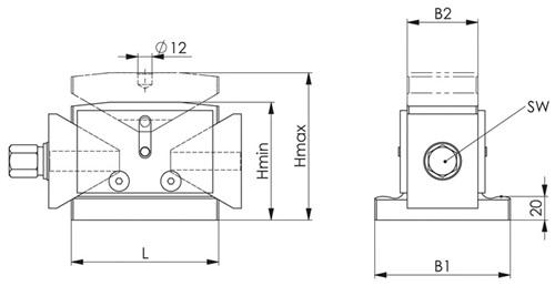 Bild von Richt-/Höhenkeil Nr.6460, Herkules Gr.63 AMF