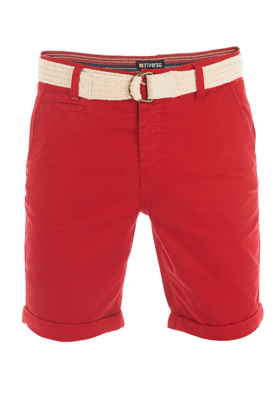 Bild von riverso Kurze Hosen Herren Sommer Chino Shorts mit Gürtel Regular Fit RIVHenry