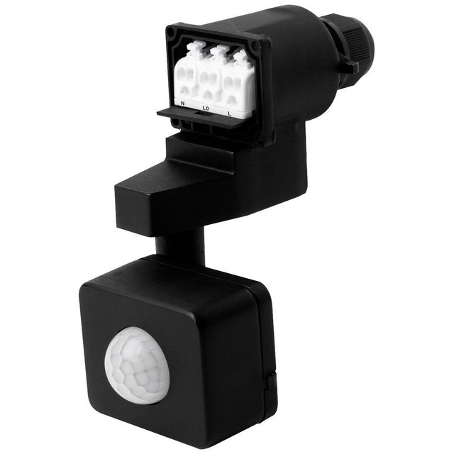 Bild von Megaman Bewegungsmelder Megaman MM69990 Decke, Wand Bewegungsmelder 120 ° Schwarz IP65