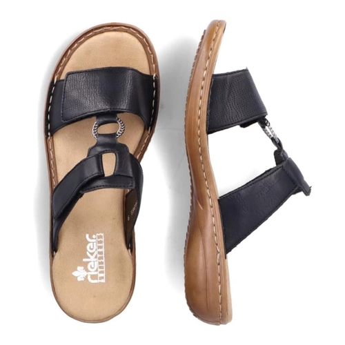 Bild von Rieker Damen Sandalen 60885 – Bequeme Pantoletten für den Sommer