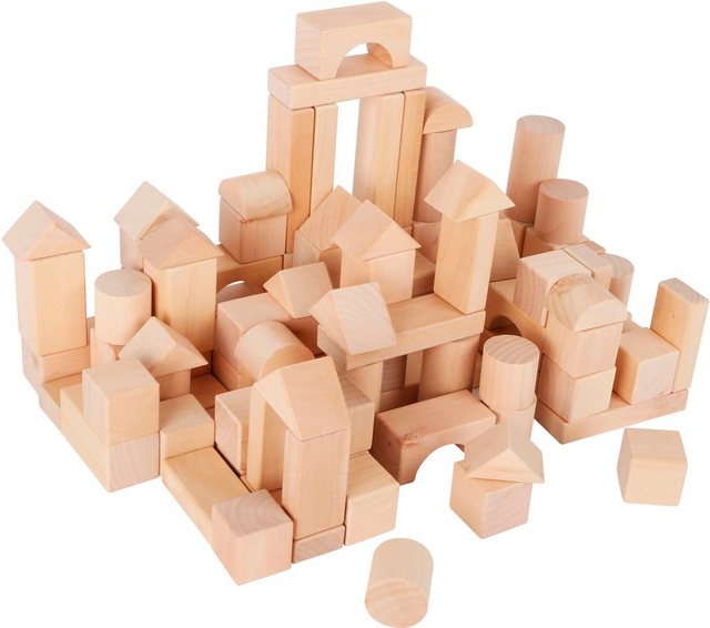 Bild von Small Foot Holzbausteine, natur Spielbausteine, (100 St), mit Beutel