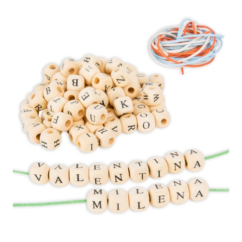 Bild von 300 Buchstabenwürfel für Namenskettchen