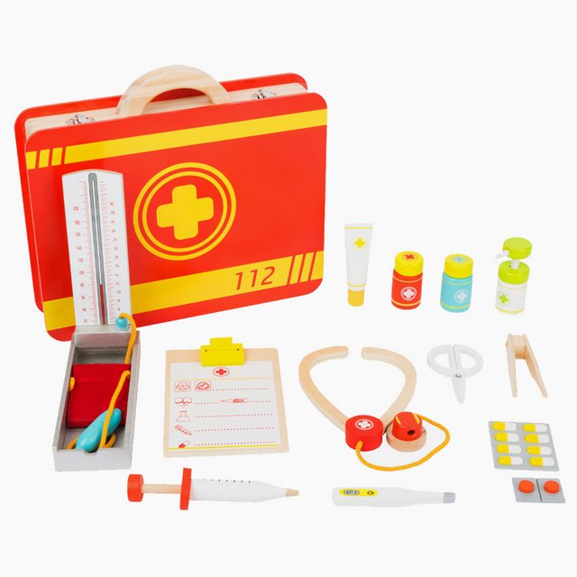 Bild von Small Foot Spielzeug-Arztkoffer Notarztkoffer, (packung, 14-tlg), Mit zahlreichen Utensilien ausgestattet